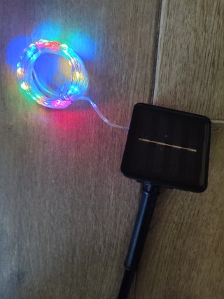 Cadena luces solares LED multicolor nuevo estrenar