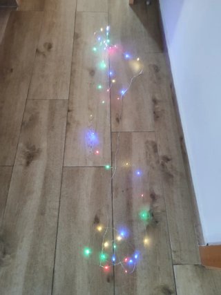 Cadena luces solares LED multicolor nuevo estrenar