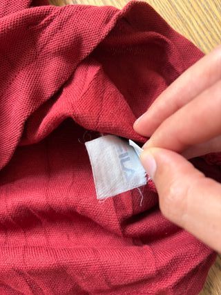 Polo Fila manga larga rojo Talla M