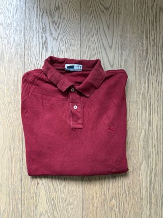 Polo Fila manga larga rojo Talla M