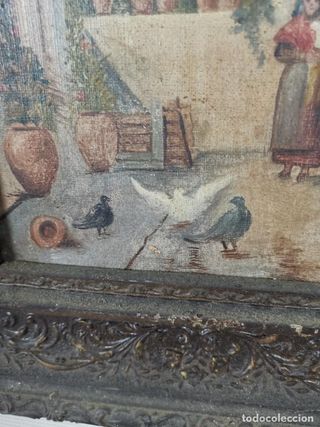 Pareja Óleo Paisajes Costumbristas S. XIX Firmados