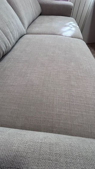 Sofá cama 2 metros tela beige corte inglés