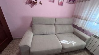 Sofá cama 2 metros tela beige corte inglés