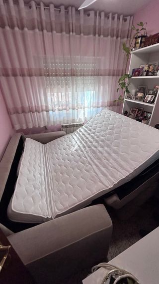 Sofá cama 2 metros tela beige corte inglés