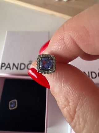 Pendientes Pandora Morados y Plateados