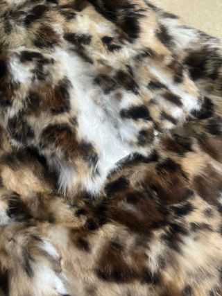 Abrigo Blanco pelo conejo