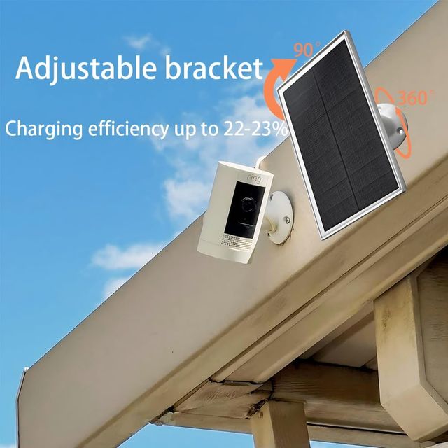 2 Paneles Solares 10W/5V para cámaras Ring