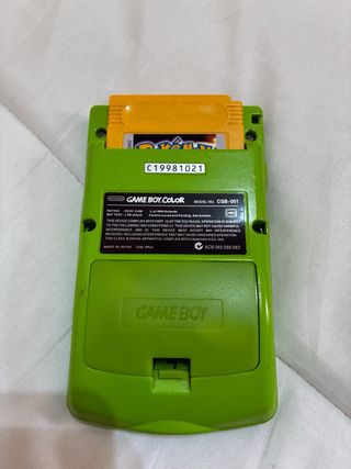Game Boy Color Verde + Juego Monstruos + Funda