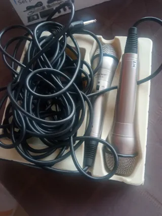 Silver Crest Karaoke Set con 2 micrófonos