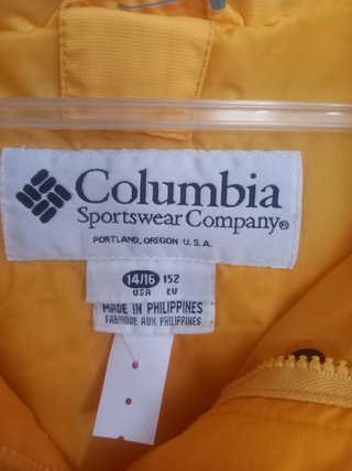 Chaqueta Columbia Amarilla Talla M
