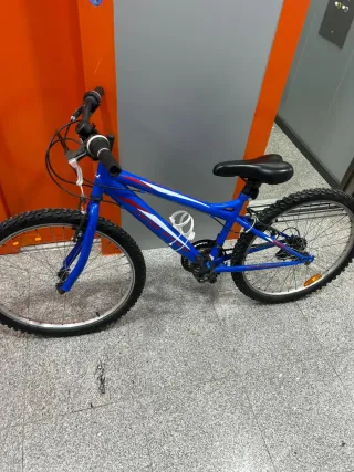 Bicicleta Montaña Azul 24 Pulgadas