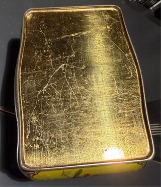 Splendida scatola vintage in metallo