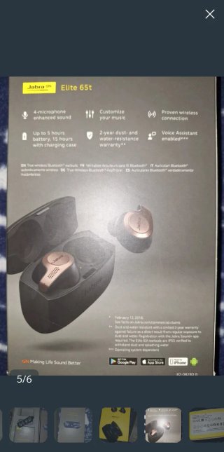 Auriculares Jabra Elite 65t inalámbricos