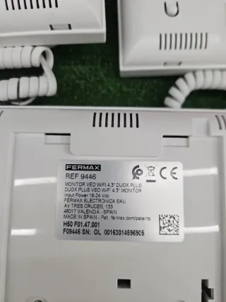 Monitor Videoportero Fermax VEO 3 piezas