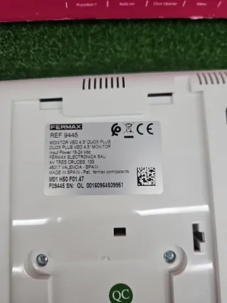 Monitor Videoportero Fermax VEO 3 piezas