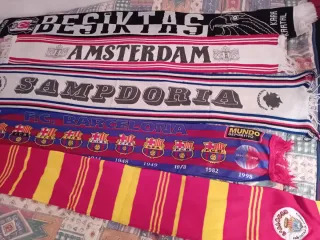 Lote 12 bufandas fútbol equipos varios