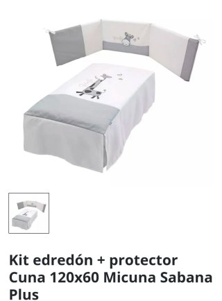 Cuna Sabana + Pack textil jirafa