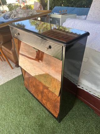 Mueble zapatero antiguo de madera
