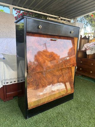 Mueble zapatero antiguo de madera