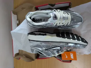 Nike P6000 Plata y Blanco