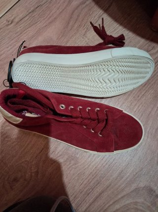 Bambas granates terciopelo talla 39