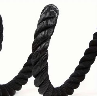 Cuerda Fitness Pesada Negra 3m