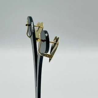 Pendientes Corazón Flores Circonita 18K