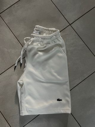 pantaloncino lacoste bianco