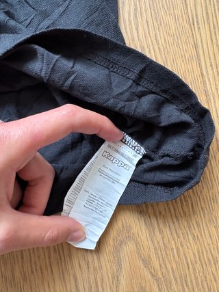 Polo Kappa Negro vintage de football liga A