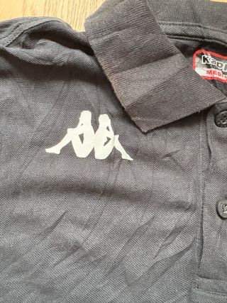 Polo Kappa Negro vintage de football liga A