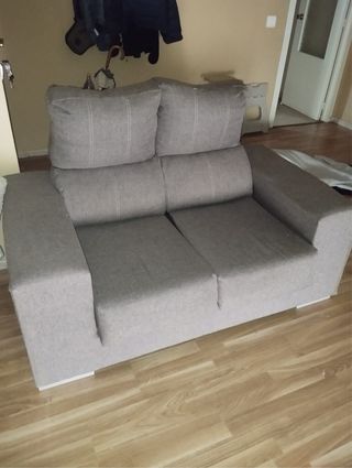Sofá de 2 plazas gris
