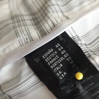 Chaqueta J. Simorra cuadros blanco y negro