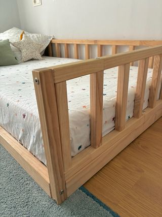 Cama Montessori con barrera 90x190