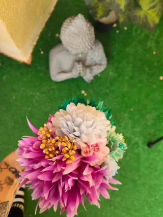 Ramillete Flamenca Flores Artificiales