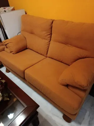 Pareja sillones 2 plazas tela antimachas