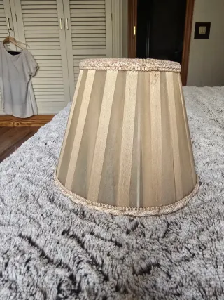 Pantallas para lámpara beige/blanco (3 uds)
