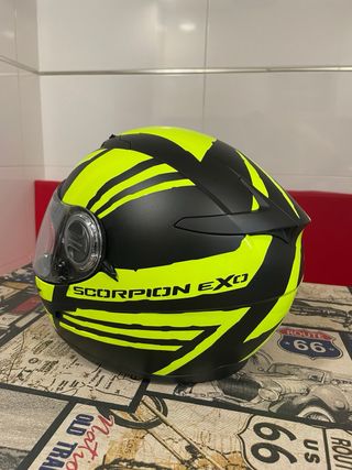 Casco Scorpion Exo 500 Air Negro/Amarillo