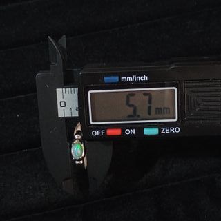 Anillo Plata Ópalo Blanco Natural