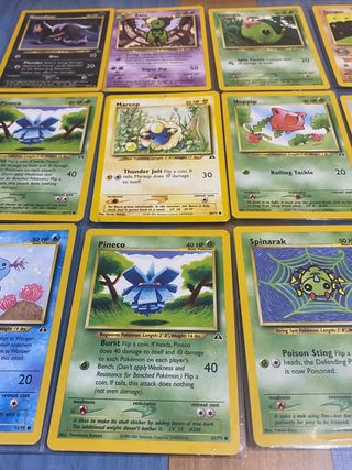 21 cartas pokémon NEO DISCOVERY inglés