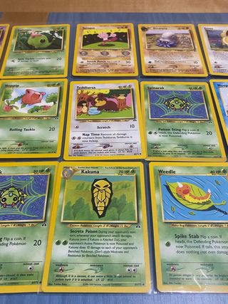 21 cartas pokémon NEO DISCOVERY inglés