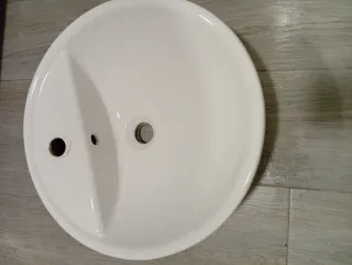 Lavabo redondo Ikea porcelana blanco