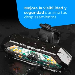 Luz trasera bicicleta con control remoto