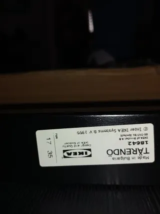 Mesa Ikea 120x65 cm Negra