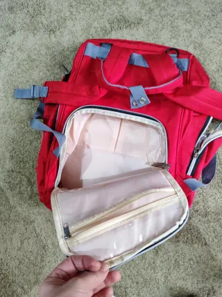 Mochila para coche de bebé roja