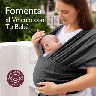 Fular portabebés Momcozy gris