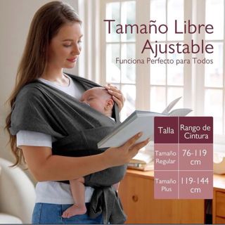 Fular portabebés Momcozy gris