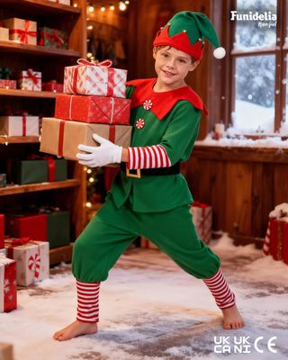 Funidelia disfraz elfo navideño niño