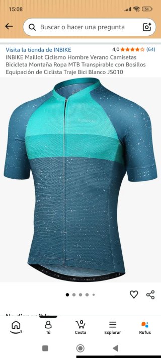 Pack ciclismo.2 maillots, culote, chaleco, guantes