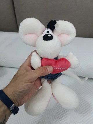 Peluche Diddl con cuore 26 cm in altezza