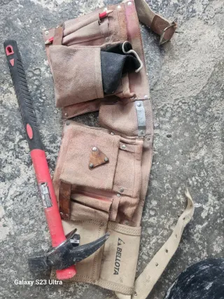 Bolsa de encofrar de cuero